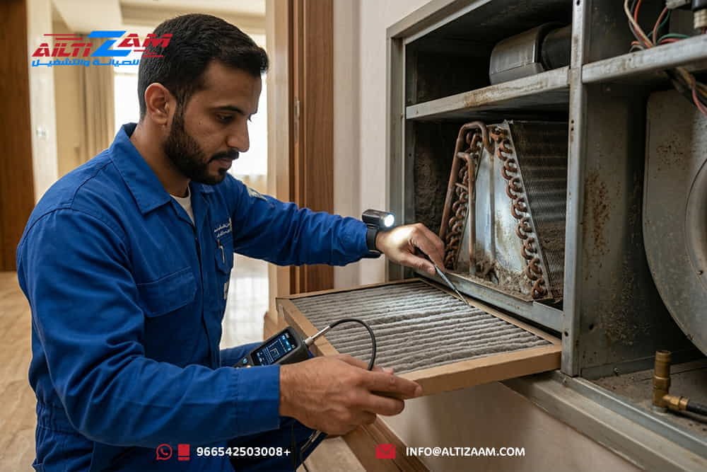 المكيف-المركزي
المكيف-المركزي-بالرياض
صيانة-المكيف-المركزي
إهمال-صيانة-المكيف-المركزي
تأثير-إهمال-الصيانة-على-المكيف-المركزي
عمر-المكيف-المركزي
العمر-التشغيلي-للمكيف-المركزي
العمر-الافتراضي-للمكيف-المركزي
إطالة-عمر-المكيف-المركزي
الحفاظ-على-المكيف-المركزي
أعطال-المكيف-المركزي
أسباب-أعطال-المكيف-المركزي
الصيانة-الوقائية-للمكيف-المركزي
صيانة-دورية-للمكيف-المركزي
Preventive-HVAC-Maintenance
Central-AC-Maintenance
Central-AC-Maintenance-Riyadh
HVAC-Maintenance-Riyadh
كفاءة-المكيف-المركزي
ضعف-أداء-المكيف-المركزي
ضعف-Airflow
Airflow-HVAC
فلتر-المكيف-المركزي
تنظيف-فلتر-المكيف-المركزي
Evaporator-Coil
Condenser-Coil
Blower-HVAC
Compressor-HVAC
Short-Cycling
دكت-المكيف-المركزي
صيانة-دكت-التكييف
Duct-Leakage
عزل-دكت-التكييف
Supply-Air
Return-Air
Air-Balancing
Static-Pressure
تسريب-مياه-المكيف-المركزي
صيانة-مكيفات-مركزية-بالرياض
شركة-صيانة-مكيفات-مركزية-بالرياض
شركة-HVAC-بالرياض
شركة-التزام
شركة-التزام-للصيانة-والتشغيل